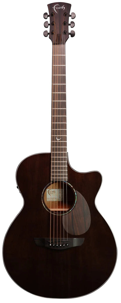 Faith Guitars Nexus Venus Cutaway Electric/Acoustic Guitar in Thru-Black PRE ORDER