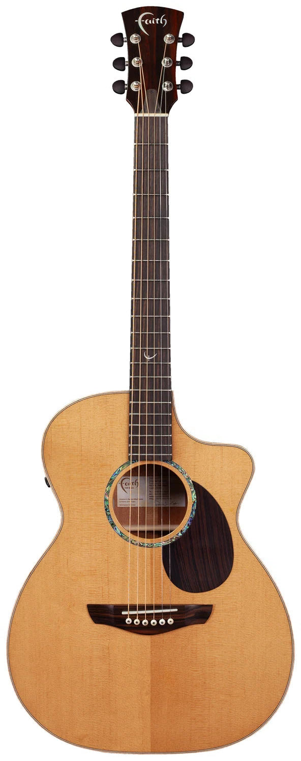 Faith Guitars PJE Legacy Earth Cutaway Electric / Acoustic Guitar Khaya Mahogany PRE ORDER