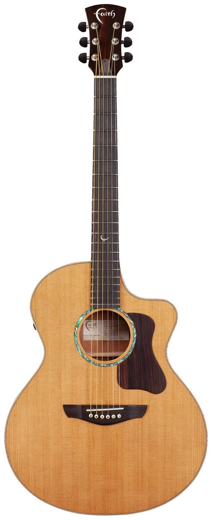 Faith Guitars PJE Legacy Neptune Cutaway Electric/ Acoustic Guitar Khaya Mahogany PRE ORDER