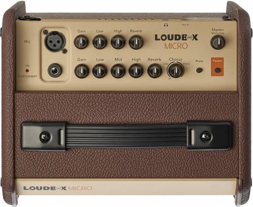 Fishman Loudbox Micro Lightweight 40W Practice Acoustic Combo Amplifier Brown