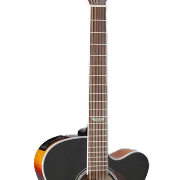 Takamine GJ72CE-12 Jumbo Cutaway 12-String Acoustic-Electric Guitar in Brown Sunburst