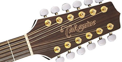 Takamine GJ72CE-12 Jumbo Cutaway 12-String Acoustic-Electric Guitar in Brown Sunburst