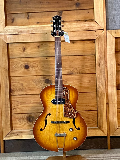 Godin 5th Avenue Kingpin P90 Cognac Burst Electric Guitar USED