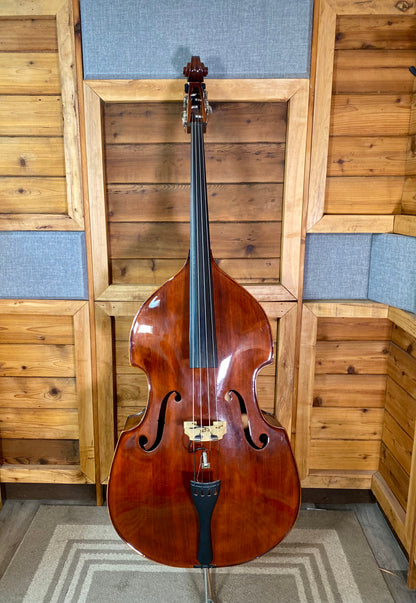 Schoenbach 3/4 Size Double Bass With Gigbag, Pickup and Stand USED