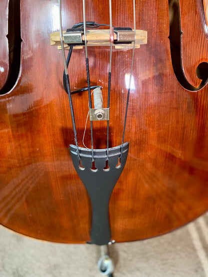 Schoenbach 3/4 Size Double Bass With Gigbag, Pickup and Stand USED