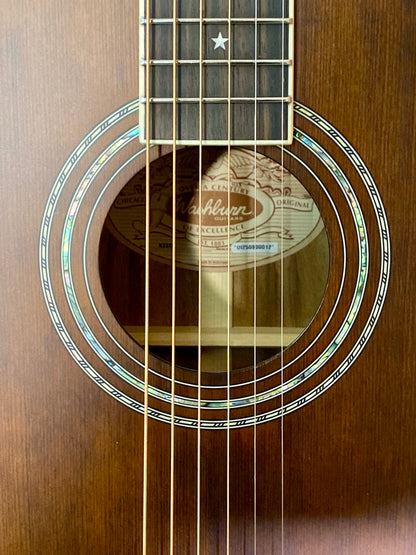 Washburn R310K Victorian Vintage Parlor Acoustic Guitar in Natural Antique Matte Finish