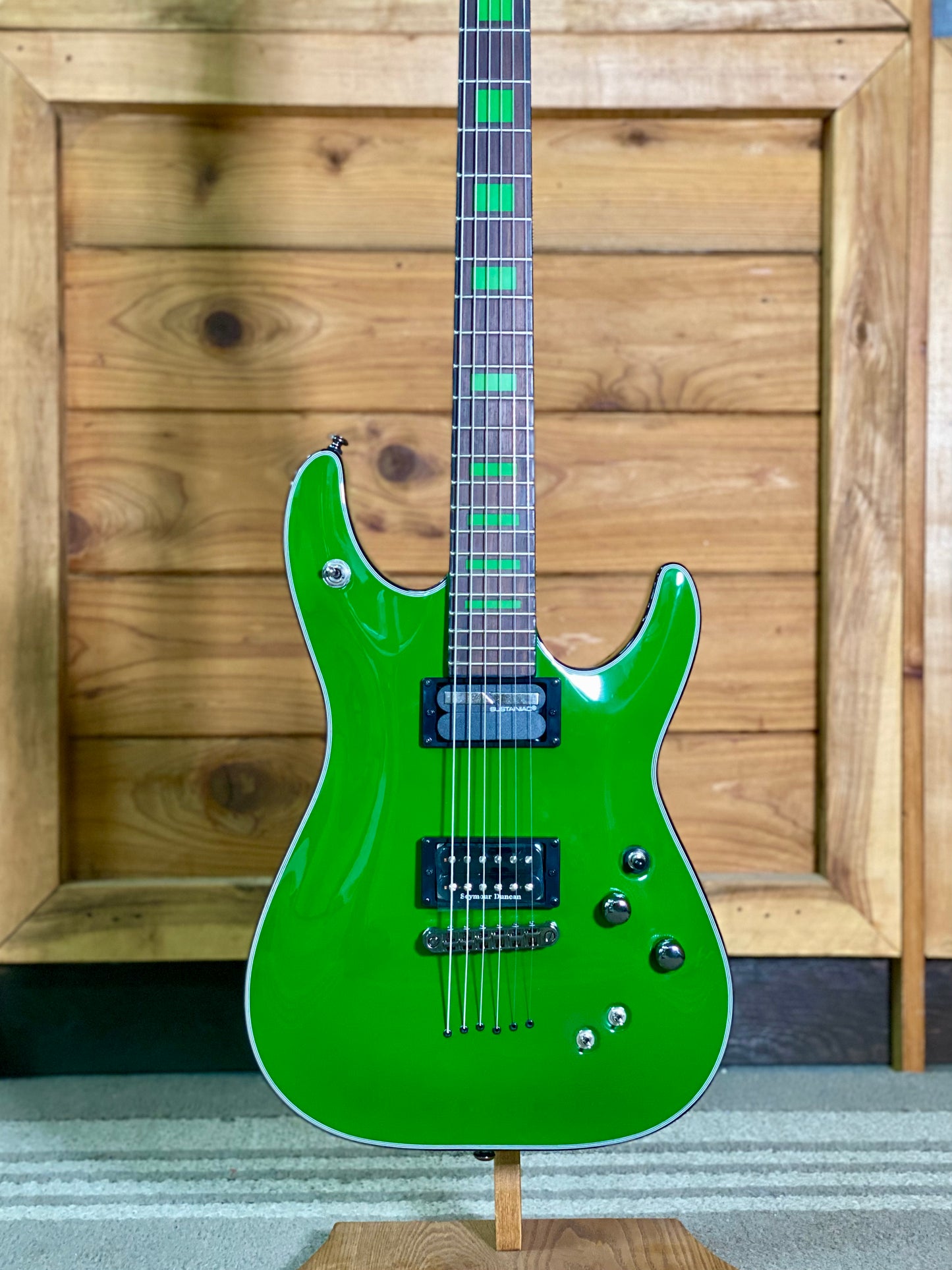 Schecter Kenny Hickey Signature C-1 EX Artist Series  Electric Guitar in Steele Green