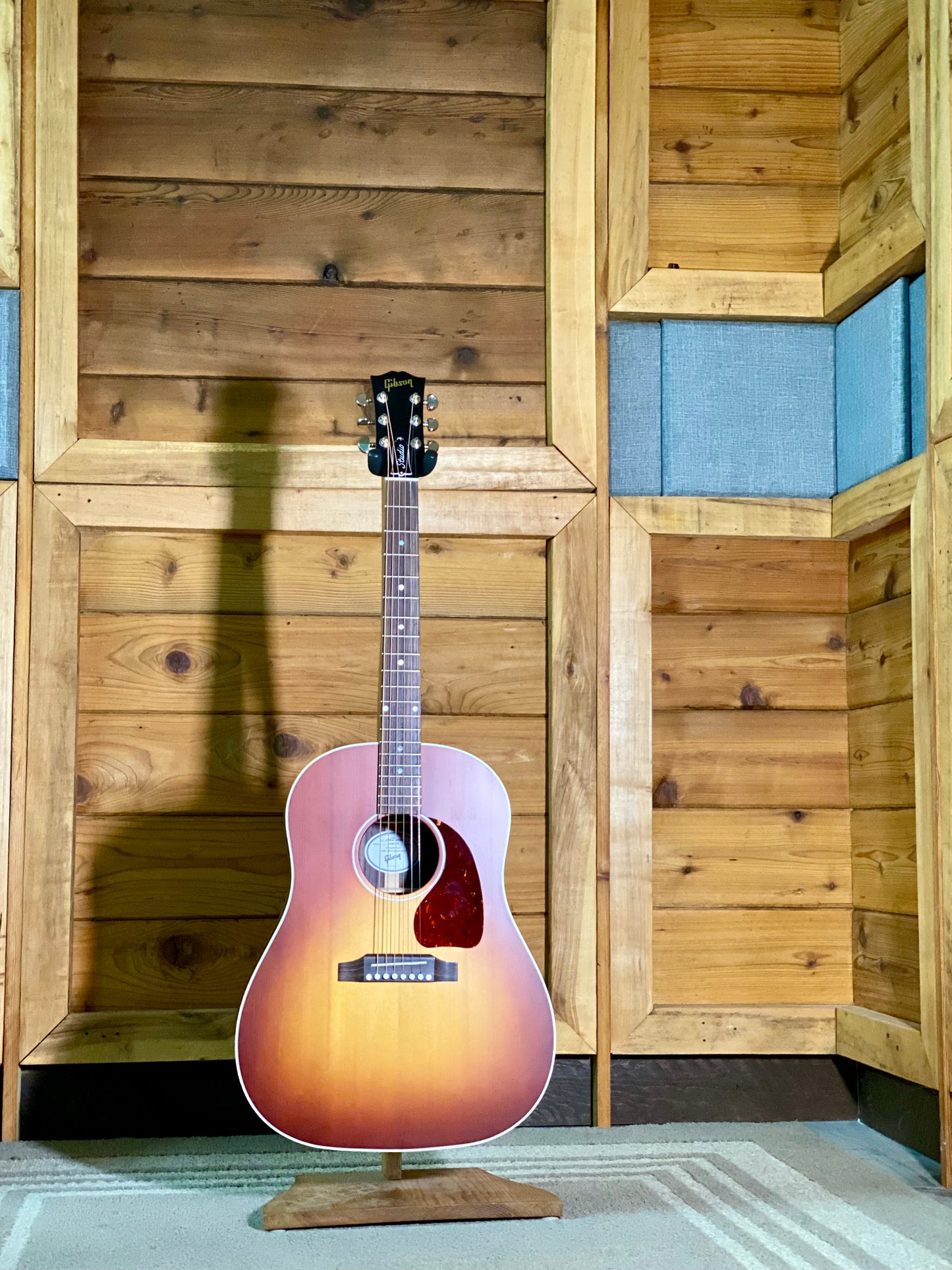 Gibson J-45 Studio Rosewood Acoustic/Electric Guitar with Case - Satin Rosewood Burst