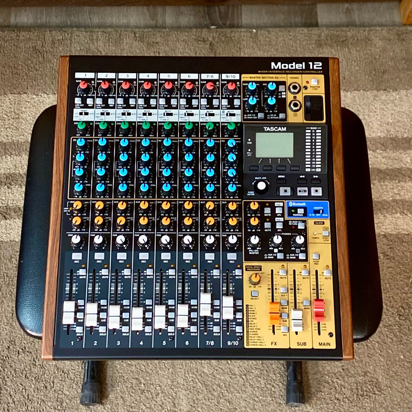 Tascam Model 12 Mixer / Interface / Recorder / Controller, 12x10 Channel OPEN BOX/ DEMO