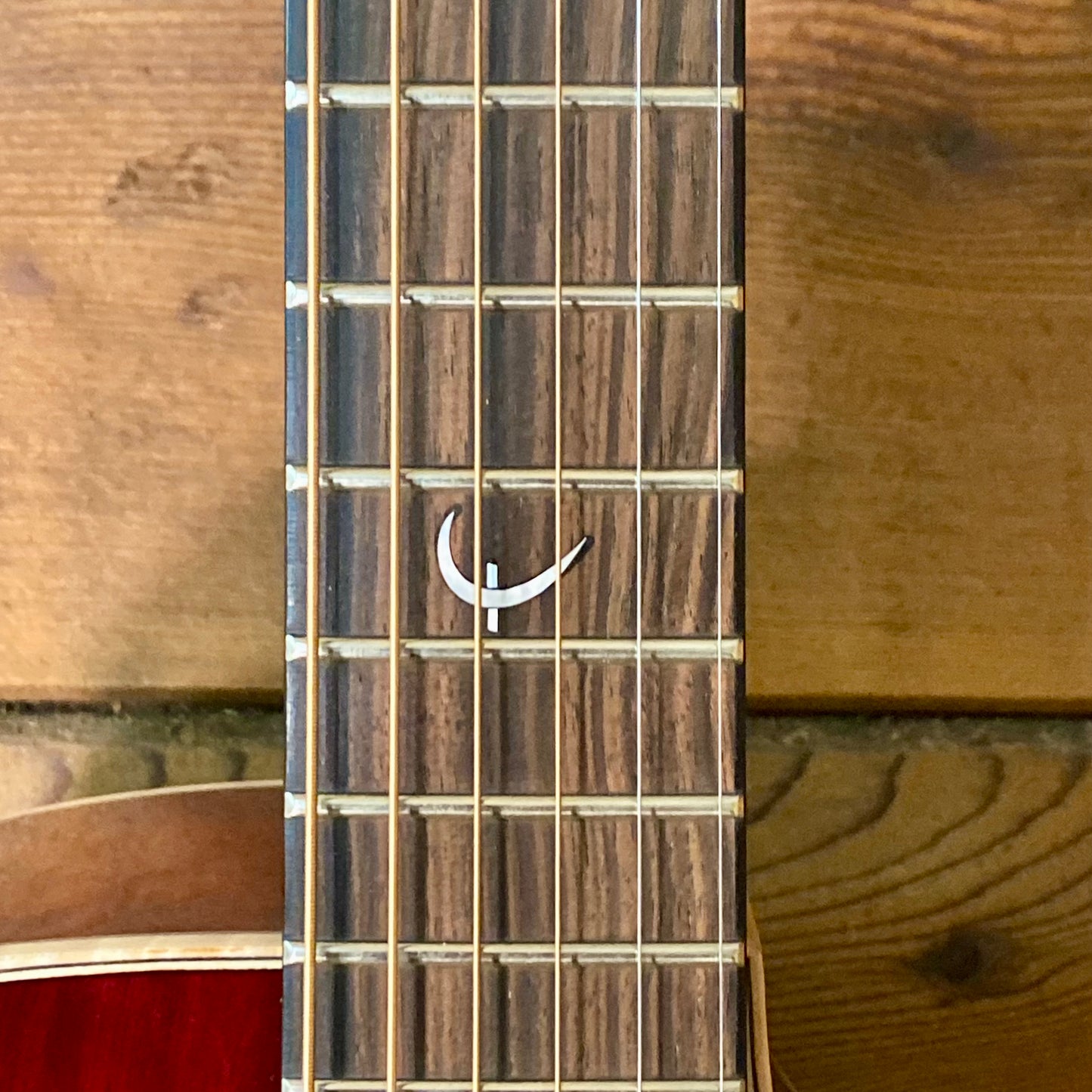 Faith Guitars Blood Moon Neptune Cutaway Electric / Acoustic Guitar With Hardcase Slight Flaw