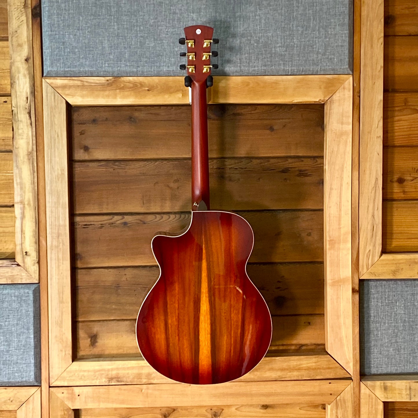 Faith Guitars Blood Moon Neptune Cutaway Electric / Acoustic Guitar With Hardcase Slight Flaw