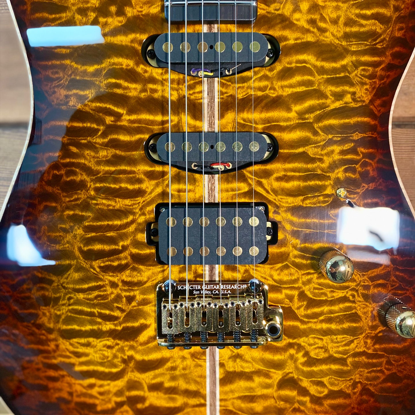 Schecter Limited Edition 7400-SHC Custom Shop USA CET 50th Anniversary  With Hardcase