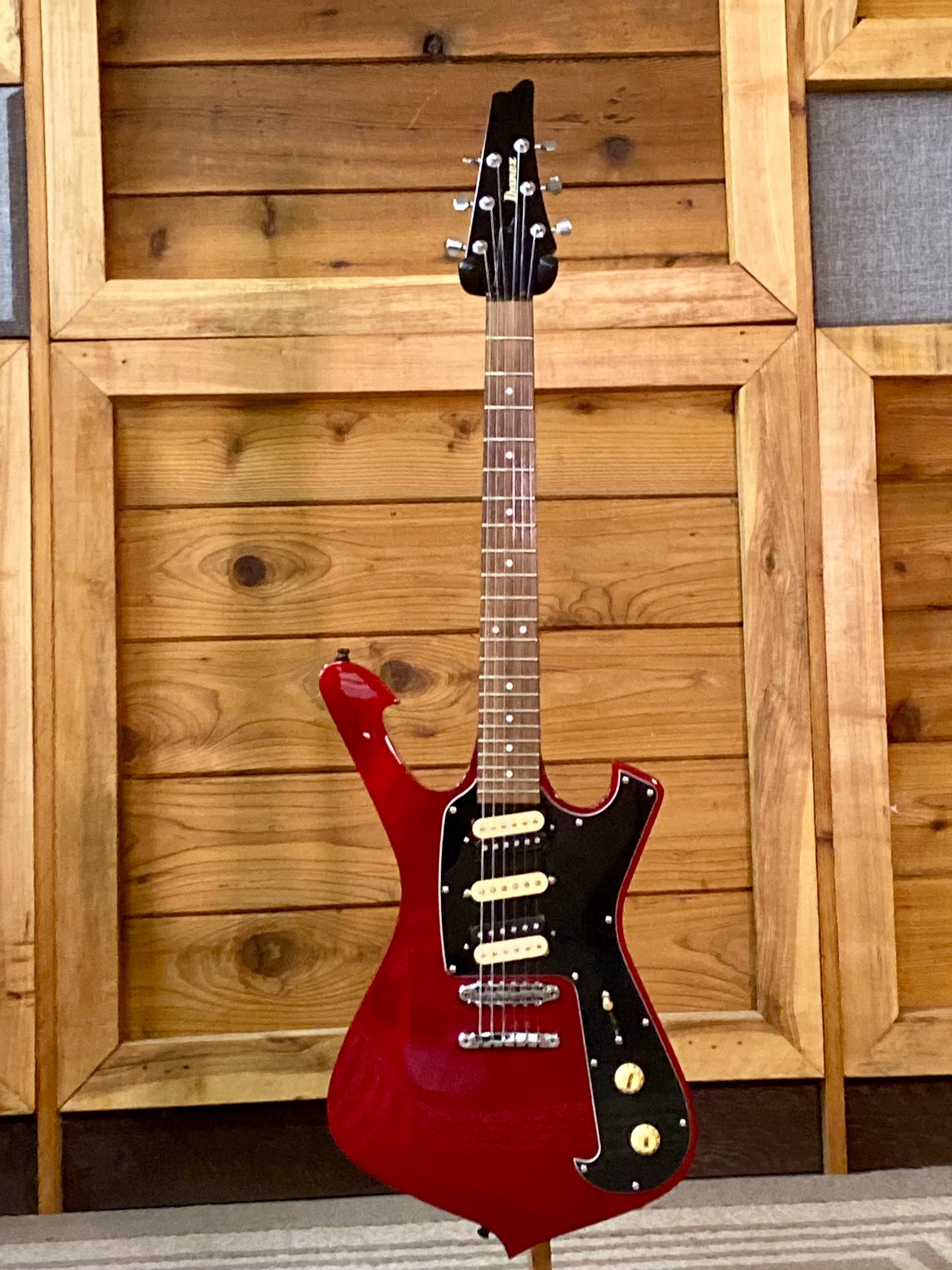 Ibanez FRM150TR Paul Gilbert Fireman Signature in Trans Red With Original Gigbag Used