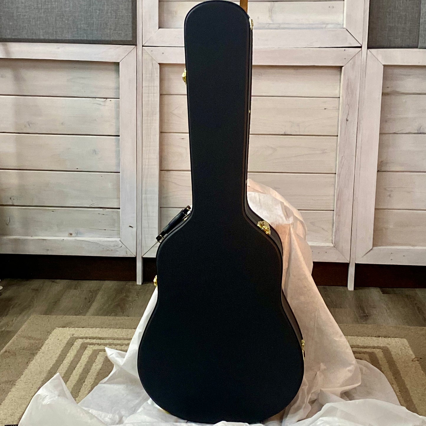 Yamaha FGX5 II Gloss Red Label Dreadnought Style Electric/ Acoustic Guitar with Hardshell Case