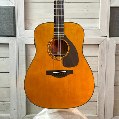Yamaha FGX5 II Gloss Red Label Dreadnought Style Electric/ Acoustic Guitar with Hardshell Case