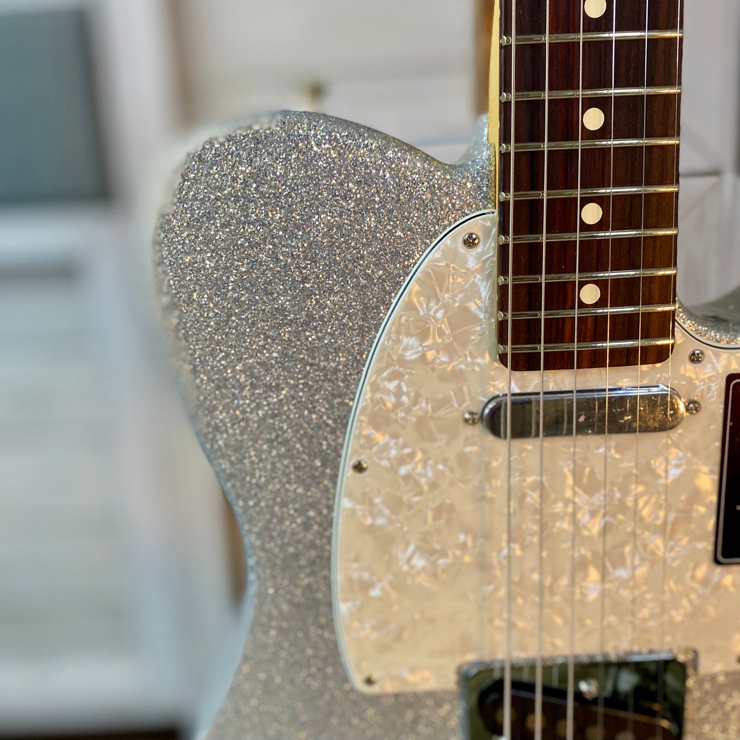 Fender 75th Anniversary Player II Sparkle Telecaster in Diamond Dust Sparkle