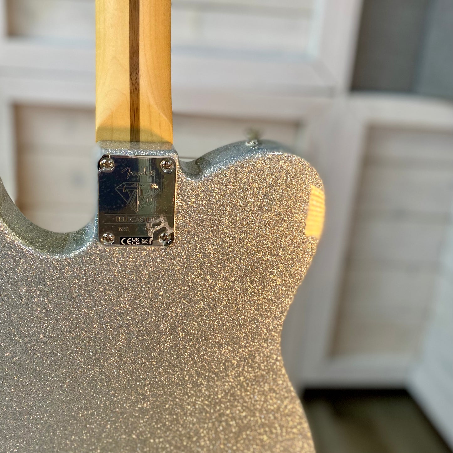Fender 75th Anniversary Player II Sparkle Telecaster in Diamond Dust Sparkle