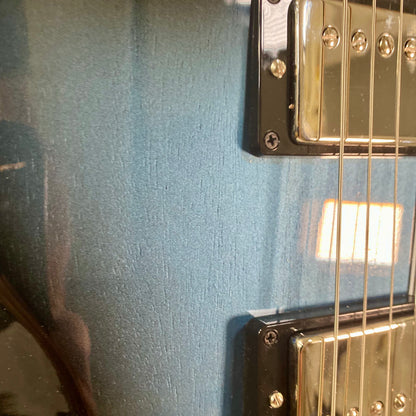 Gibson SG Standard '61 Stopbar with Hardshell Case in Pelham Blue Burst