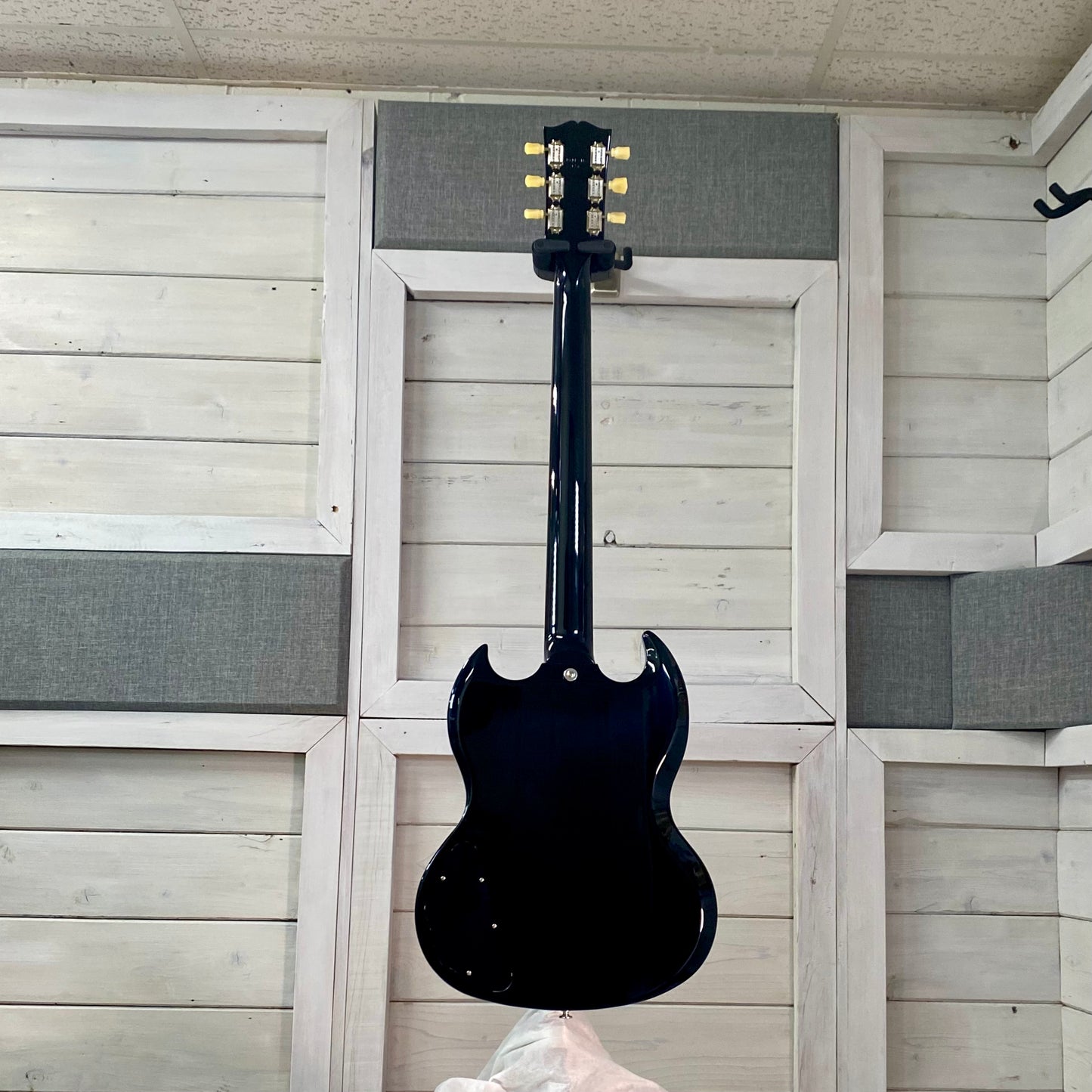 Gibson SG Standard '61 Stopbar with Hardshell Case in Pelham Blue Burst