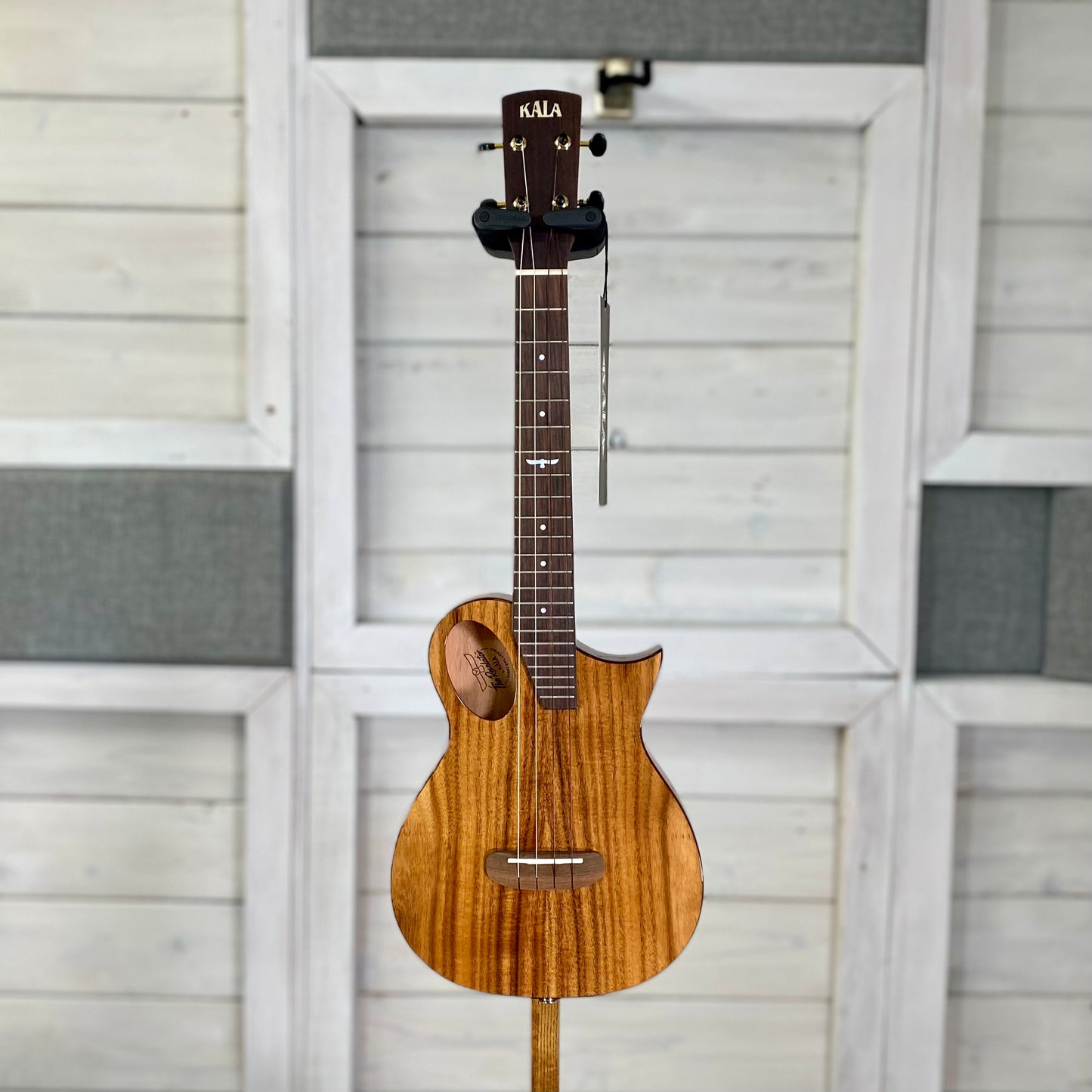 KALA Revelator Night Owl Acacia Electric Acoustic Tenor Ukulele With Bag