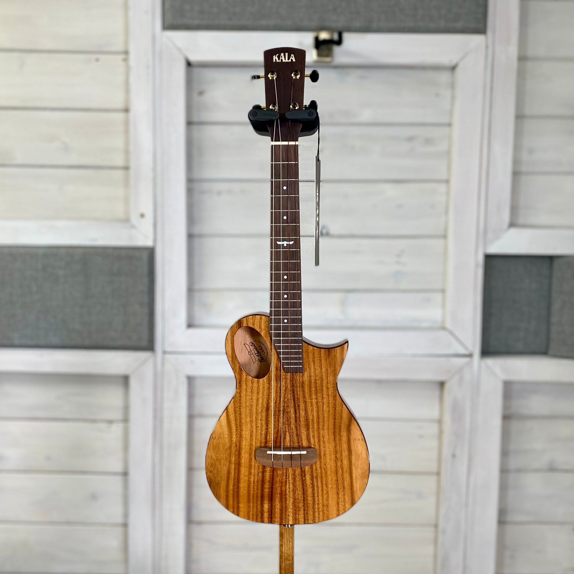 KALA Revelator Night Owl Acacia Electric Acoustic Tenor Ukulele With Bag