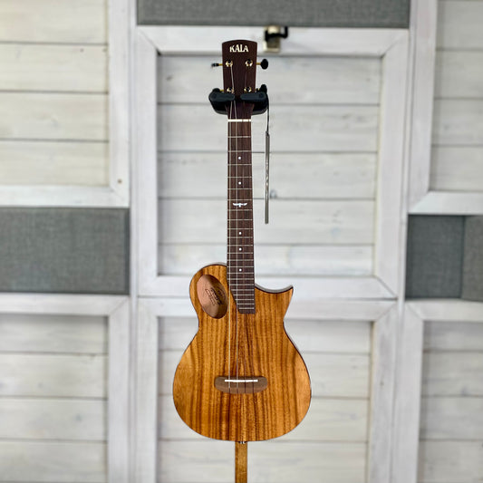 KALA Revelator Night Owl Acacia Electric Acoustic Tenor Ukulele With Bag
