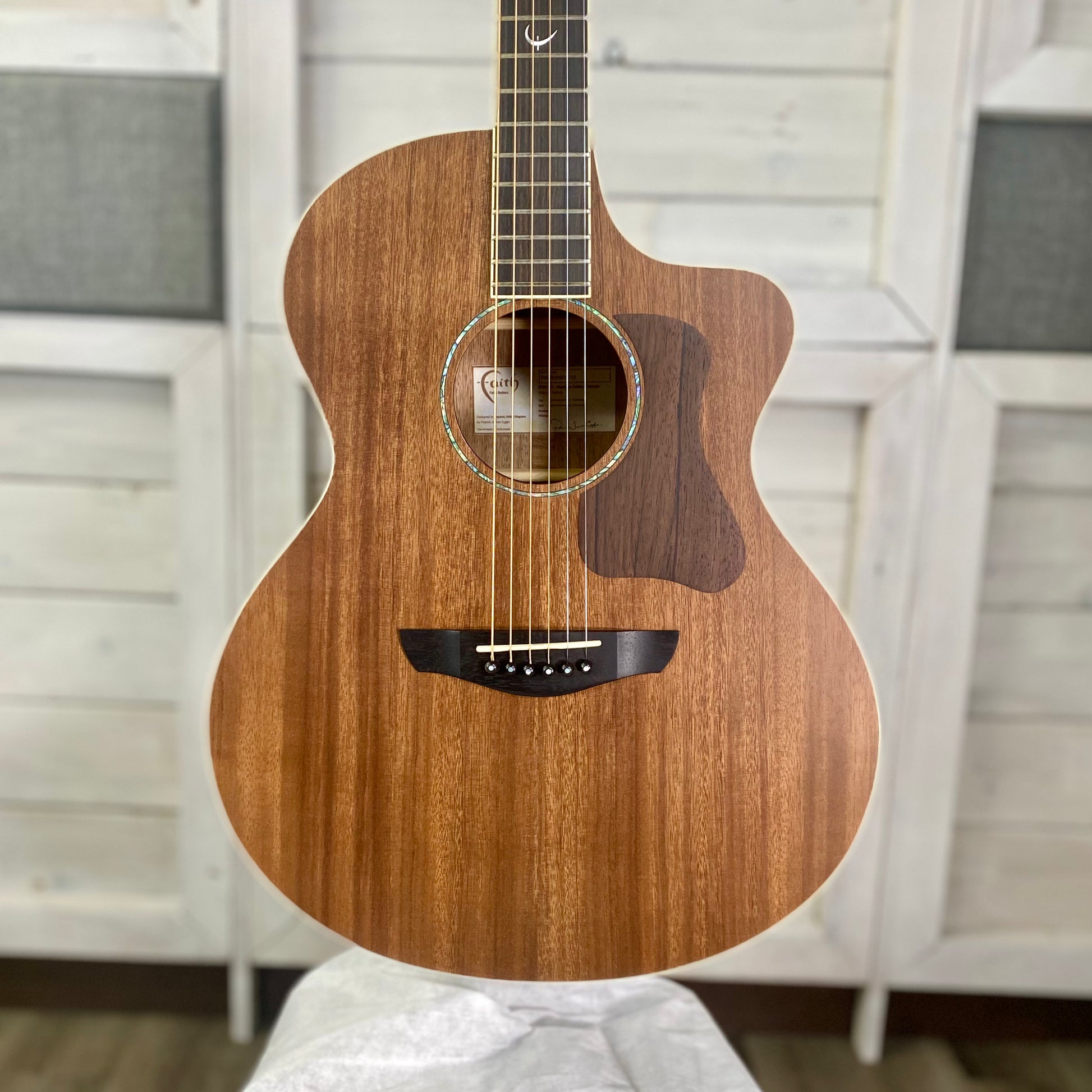 Faith Nexus Neptune Cutaway Electric/ Acoustic Guitar - Coffee Brown – view 3