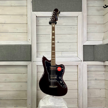 Squier Paranormal Baritone Jazzmaster® HH Electric Guitar in Oxblood