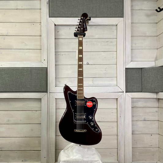 Squier Paranormal Baritone Jazzmaster® HH Electric Guitar in Oxblood