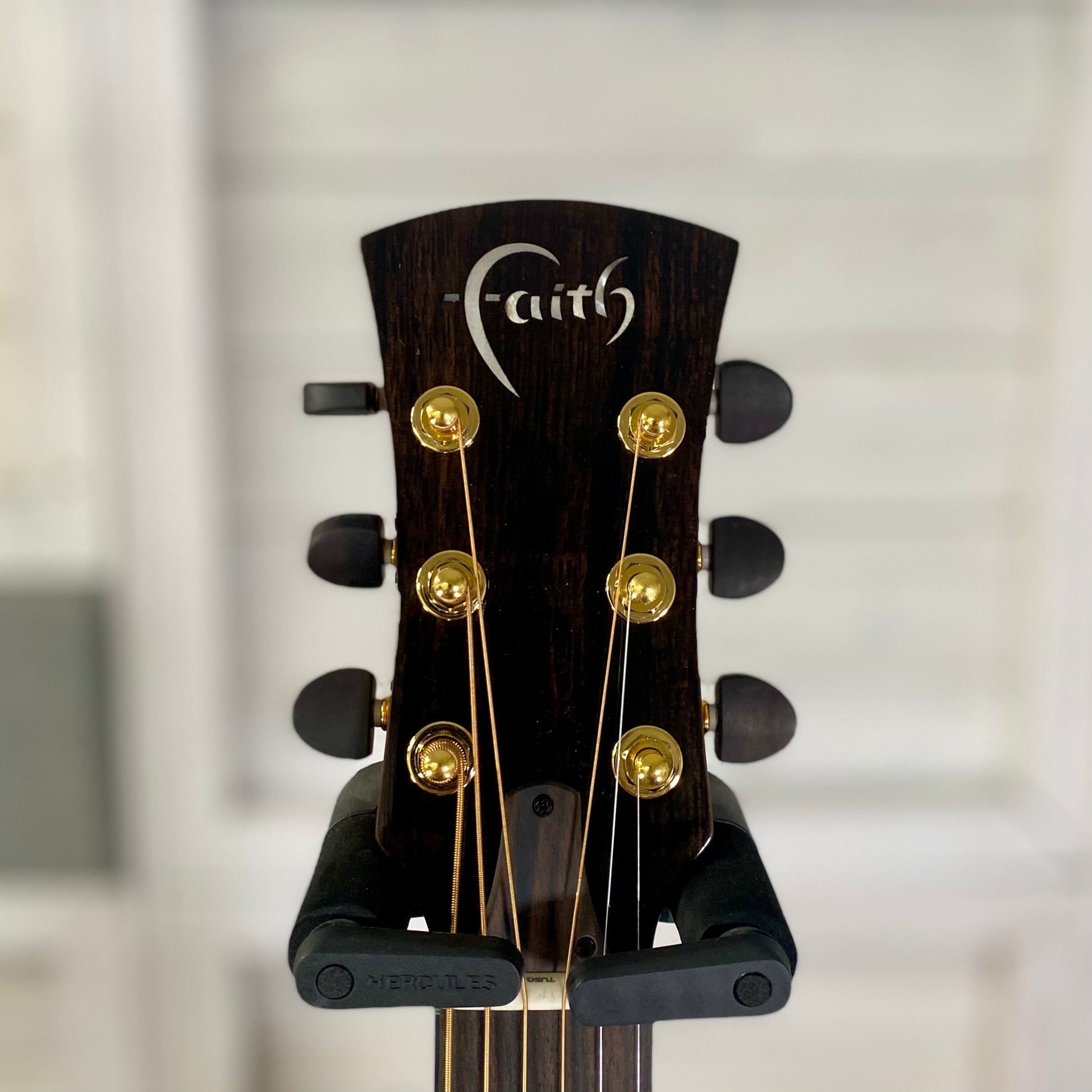 Faith Guitars HiGloss Saturn 3-Piece Indonesian Rosewood Back & Sides Electric/ Acoustic Guitar – view 3