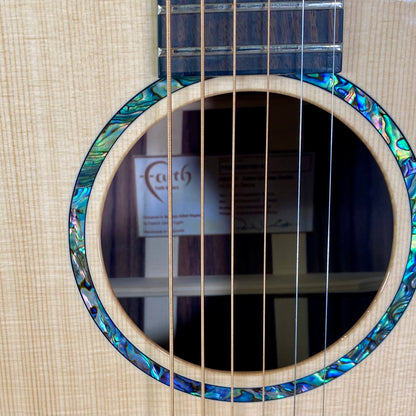 Faith Guitars HiGloss Saturn 3-Piece Indonesian Rosewood Back & Sides Electric/ Acoustic Guitar – view 6
