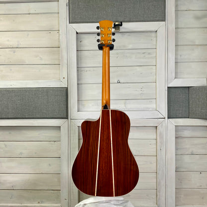 Faith Guitars HiGloss Saturn 3-Piece Indonesian Rosewood Back & Sides Electric/ Acoustic Guitar – view 9