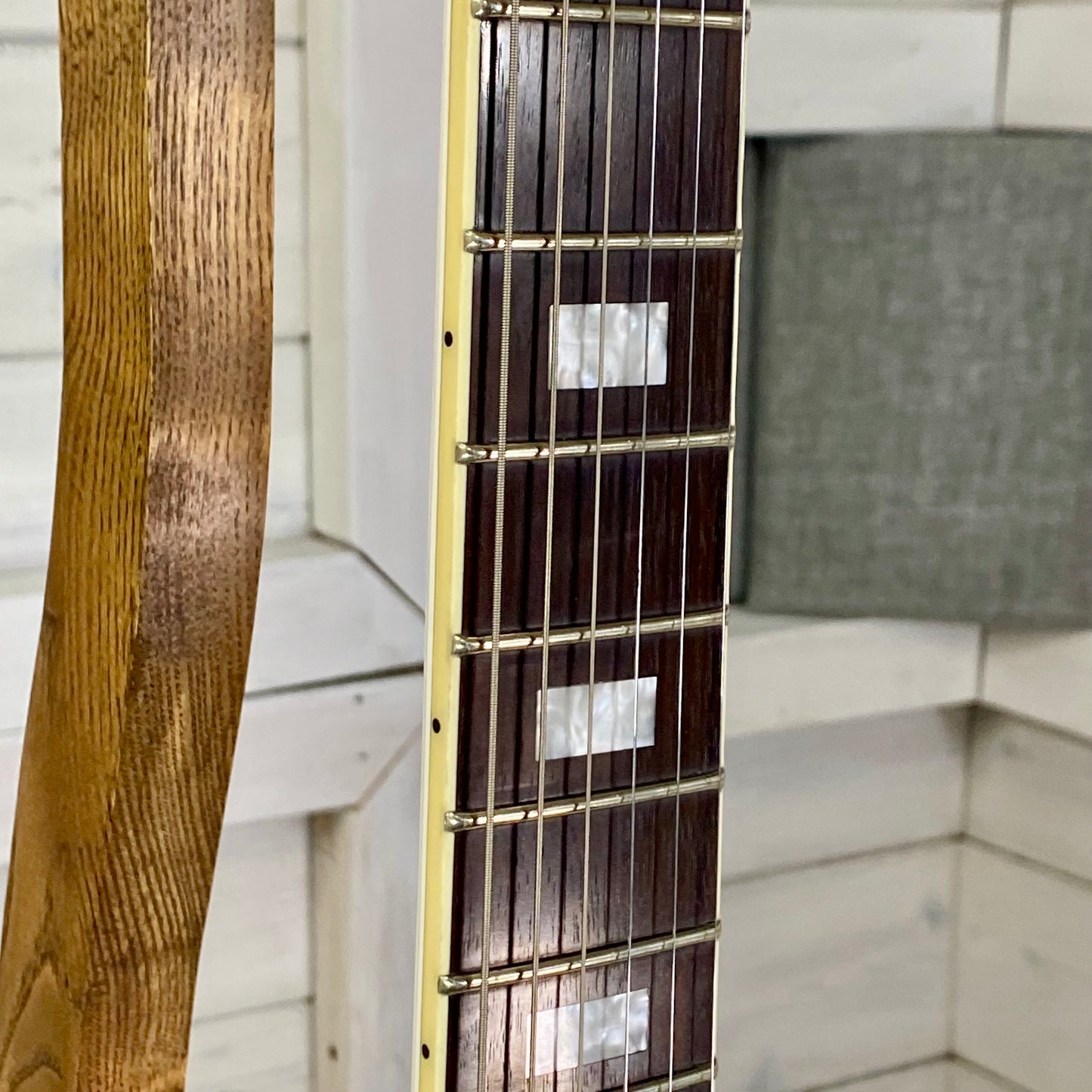 Sire H7 Larry Carlton Semi-Hollow Electric Guitar in White With Gold Hardware