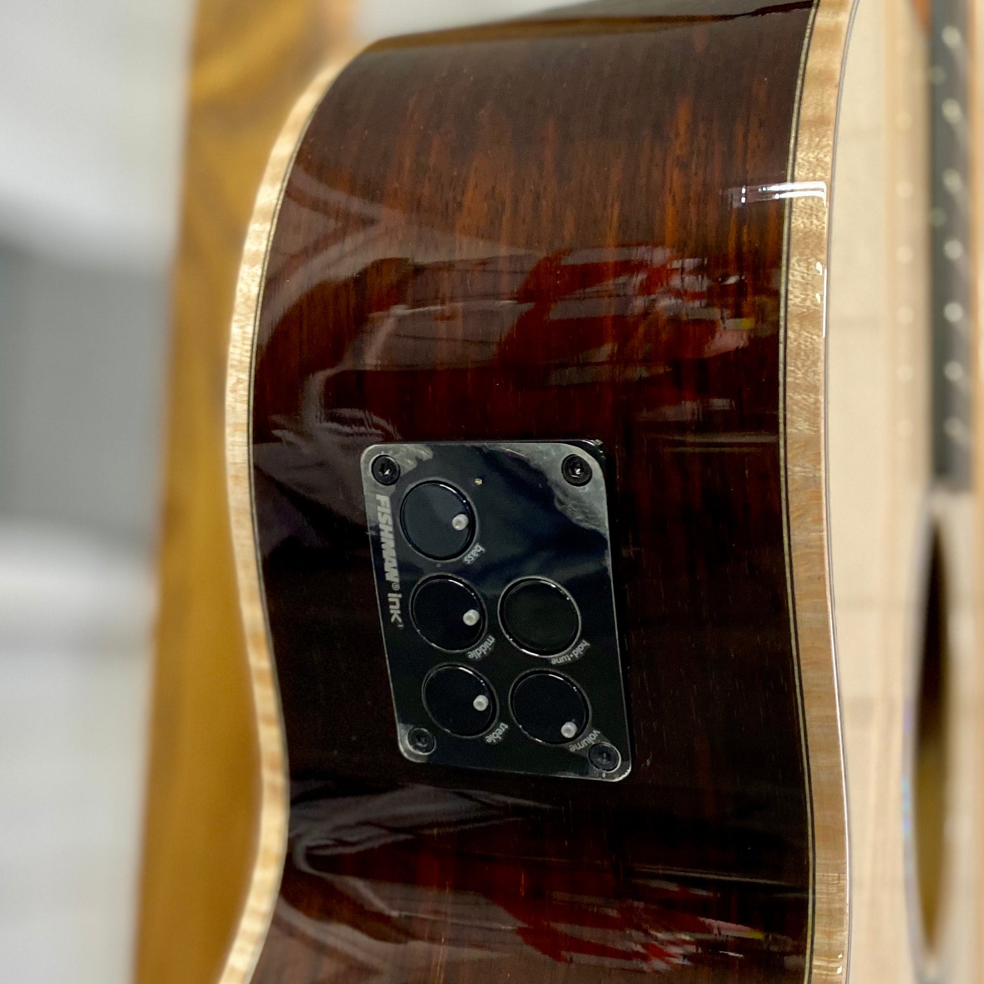 Faith Guitars HiGloss Venus 3-Piece Indonesian Rosewood Back & Sides Electric / Acoustic Guitar – view 8