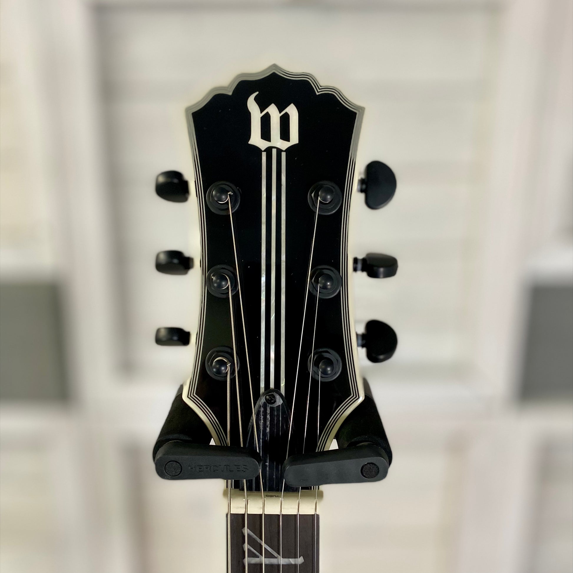 Wylde Audio Barbarian Special Edition Blood River Burl electric guitar – view 2