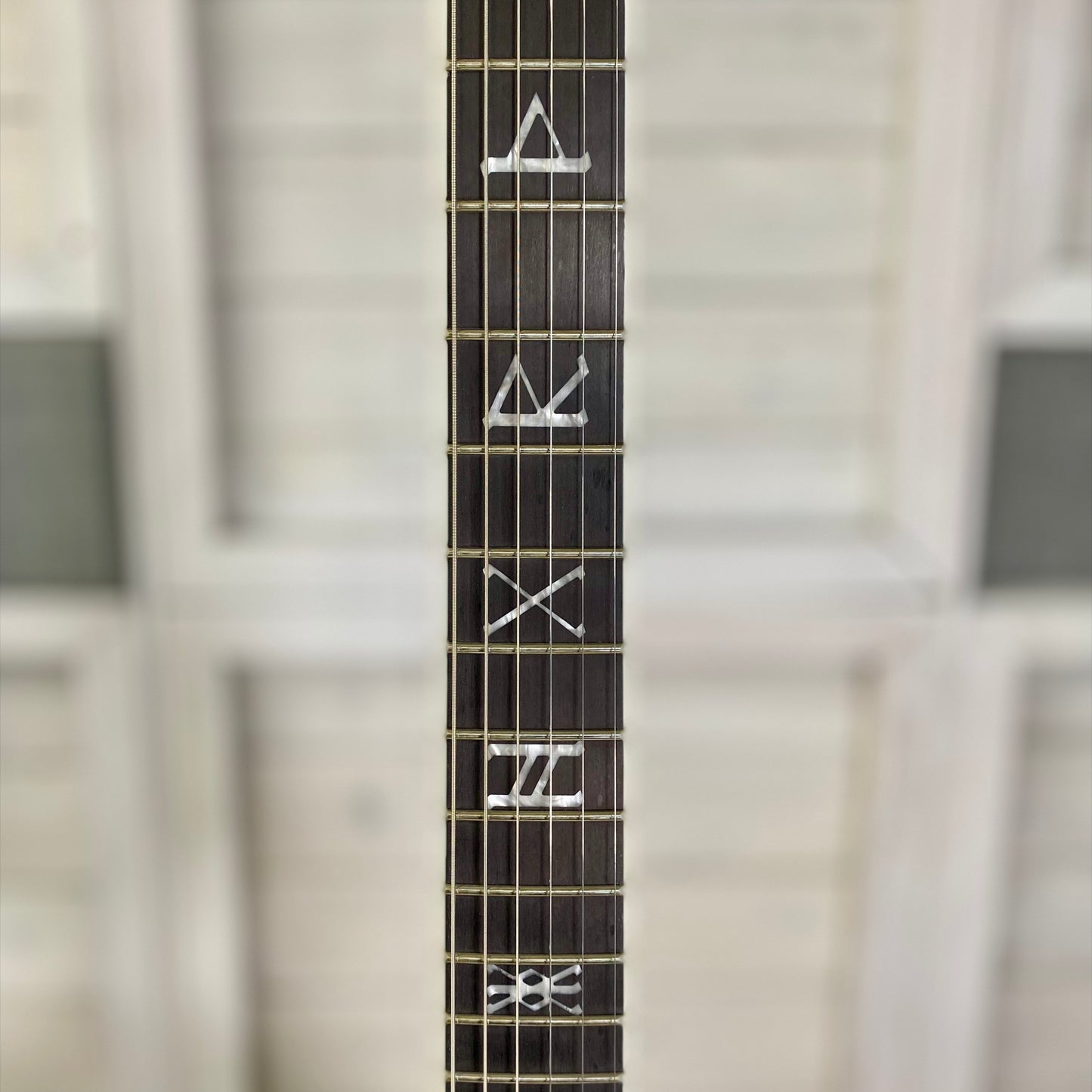 Wylde Audio Barbarian Special Edition Blood River Burl electric guitar – view 3