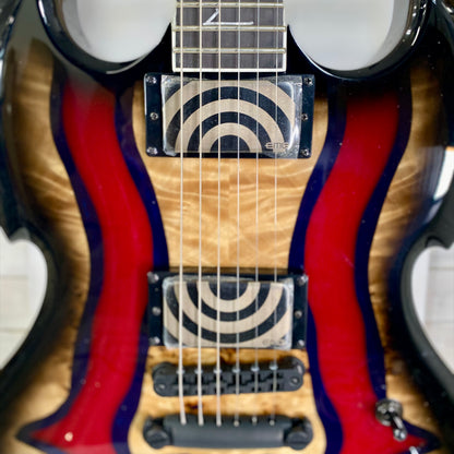 Wylde Audio Barbarian Special Edition Blood River Burl electric guitar – view 4