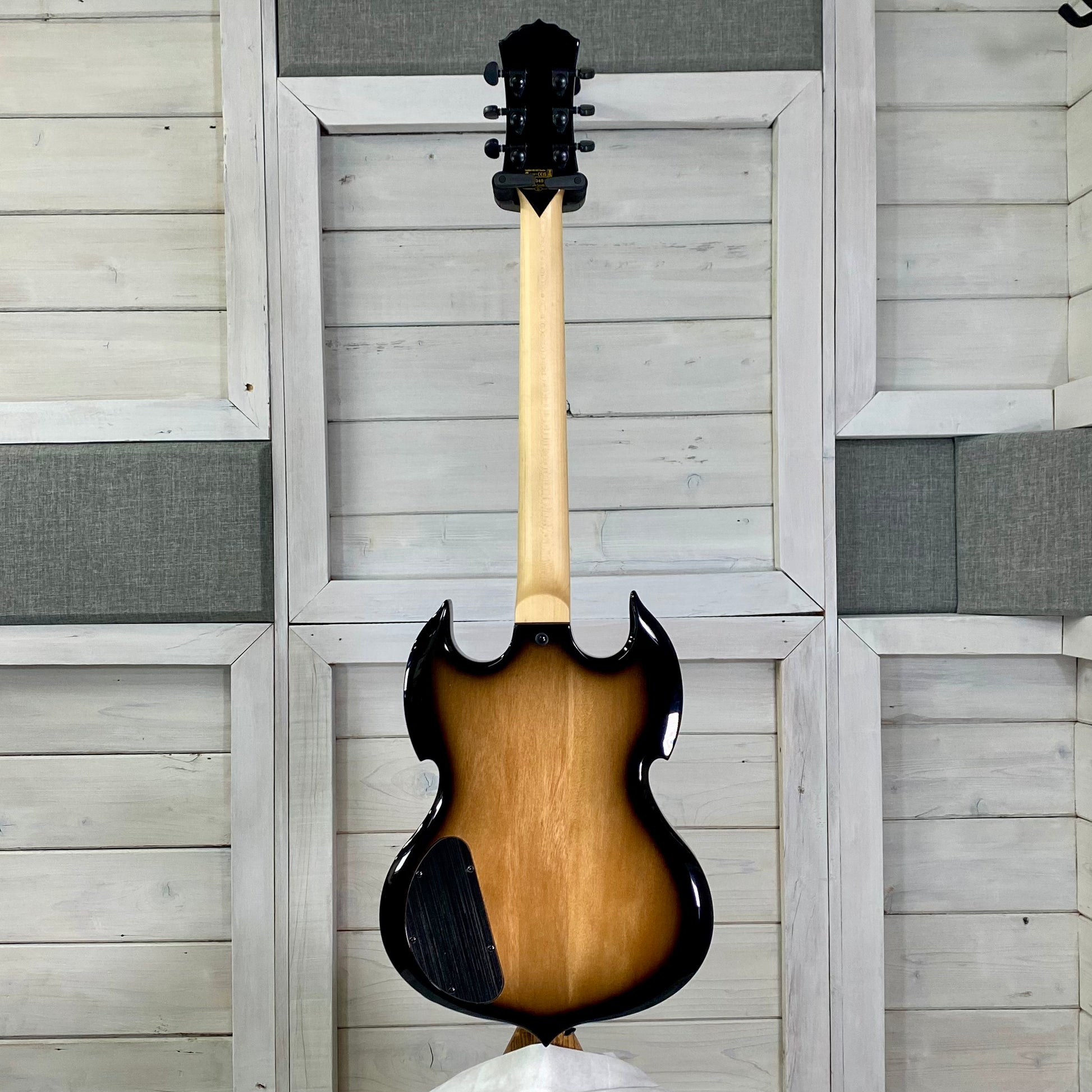 Wylde Audio Barbarian Special Edition Blood River Burl electric guitar – view 6