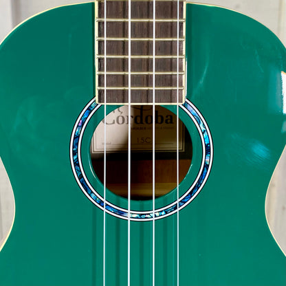 Cordoba 15C Concert Ukulele – Catalonia Green