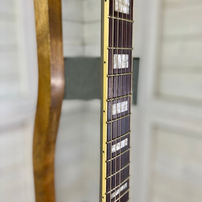 Guild S-300 Deluxe Solid-body Electric Guitar in Neptune Blue Metallic and Vintage Sterling Metallic