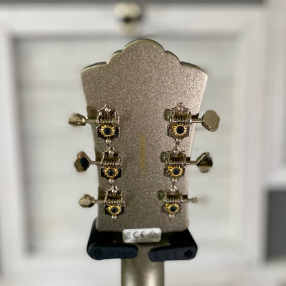 Guild S-300 Deluxe Solid-body Electric Guitar in Neptune Blue Metallic and Vintage Sterling Metallic