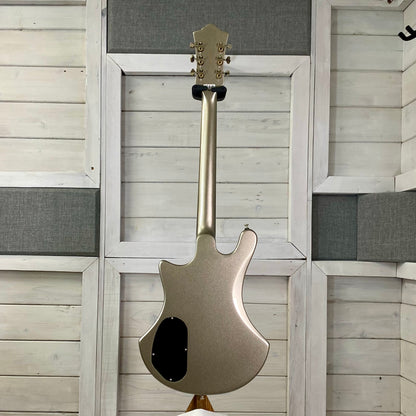 Guild S-300 Deluxe Solid-body Electric Guitar in Neptune Blue Metallic and Vintage Sterling Metallic