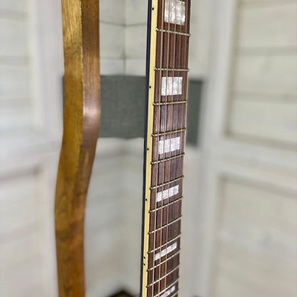 Guild S-300 Deluxe Solid-body Electric Guitar in Neptune Blue Metallic and Vintage Sterling Metallic