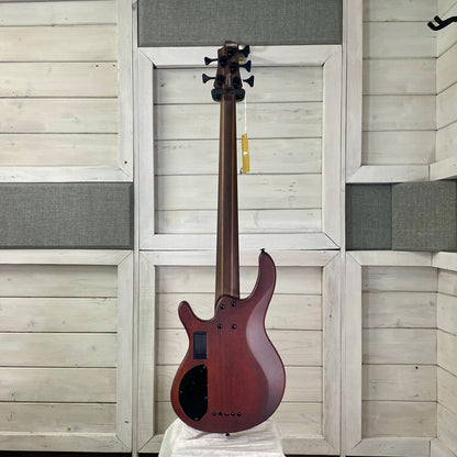 Cort Guitars Artisan Series B5 Element 5-String Electric Bass, Open Pore Burgundy Red