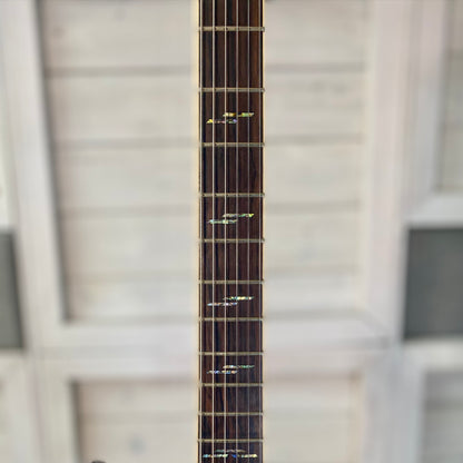 Schecter C-1 Exotic Spalted Maple Electric Guitar in Satin Natural Vintage Burst