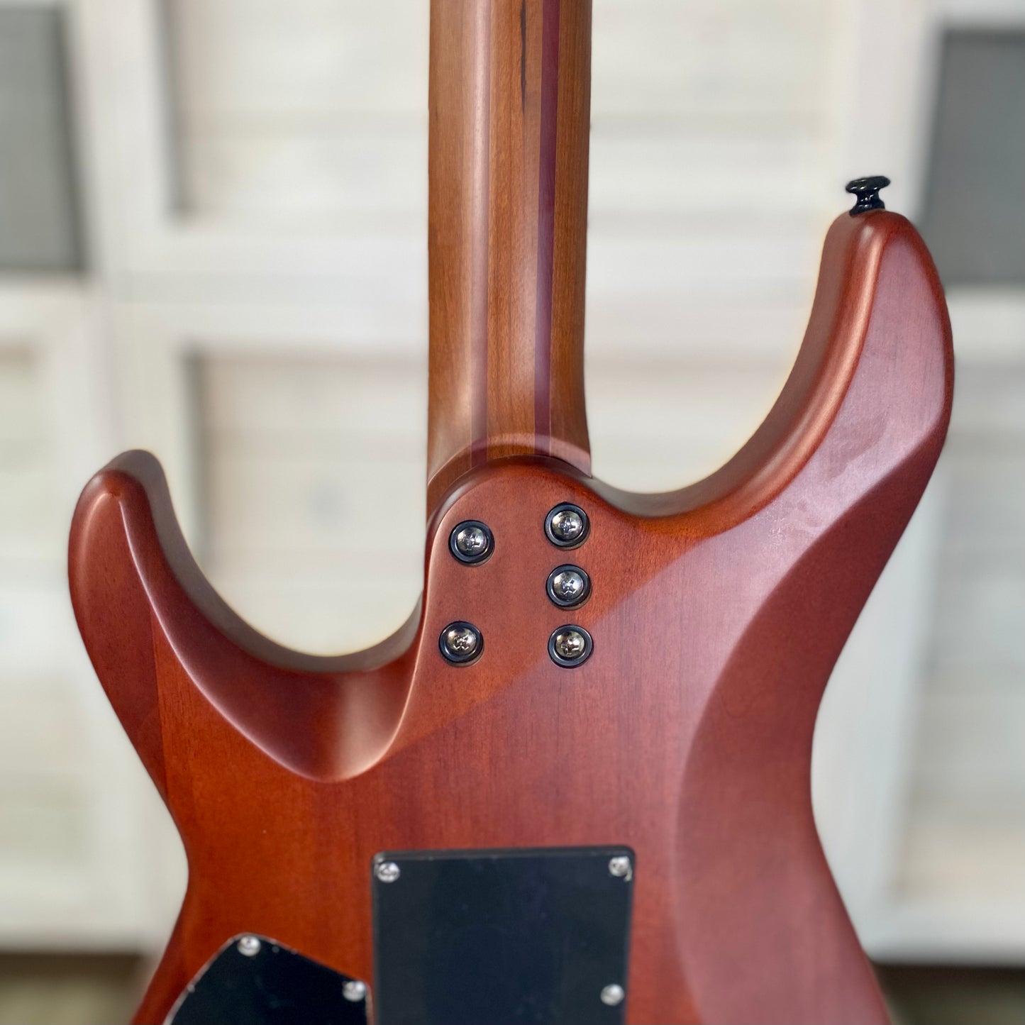 Schecter C-1 Exotic Spalted Maple Electric Guitar in Satin Natural Vintage Burst
