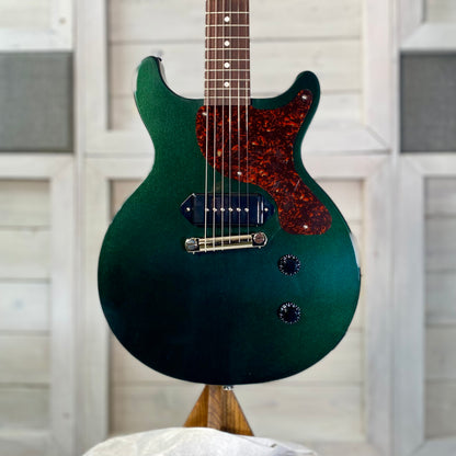 Gibson Exclusive Les Paul Junior Double Cut Electric Guitar in British Racing Green with Hardshell Case