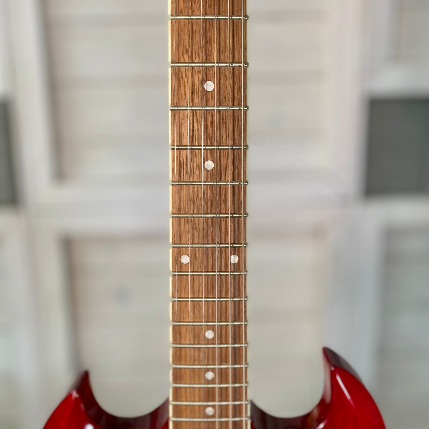 Epiphone SG Tribute E1 Left-Handed Electric Guitar in Cherry