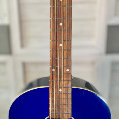 Epiphone Blues King Studio Electric Acoustic Guitar in Blueberry Burst