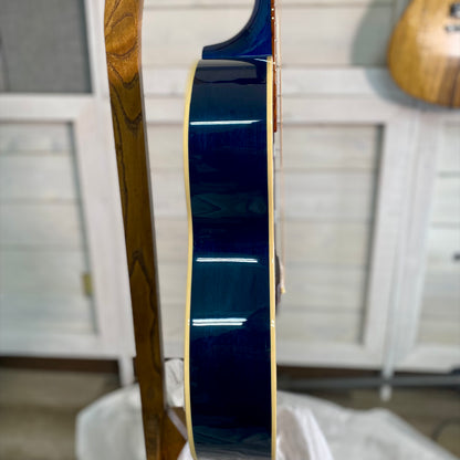 Epiphone Blues King Studio Electric Acoustic Guitar in Blueberry Burst